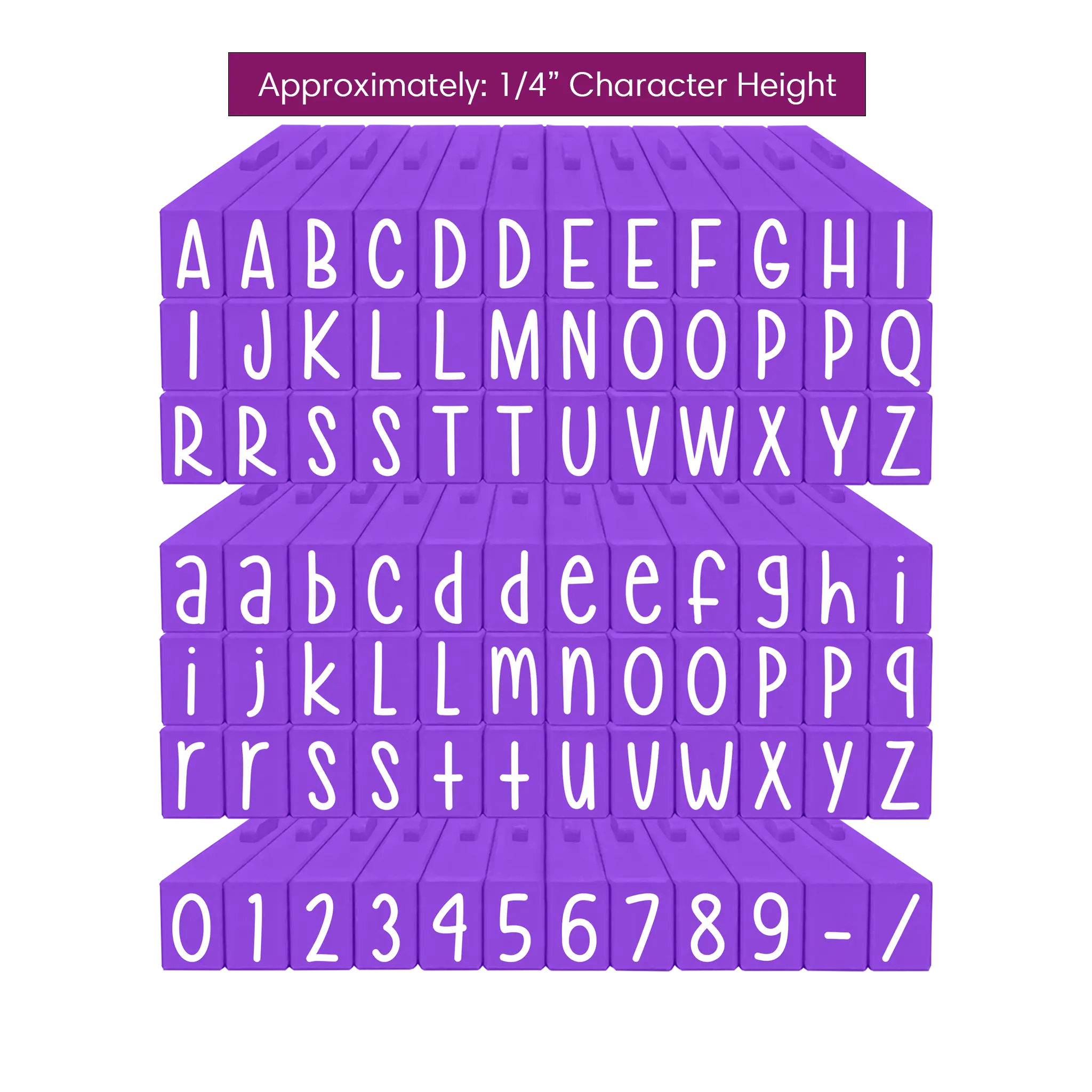 Pegz® Medium Size 84 Piece Hey Gorgeous Alphabet and Numbers Connectable Stamps Bundle