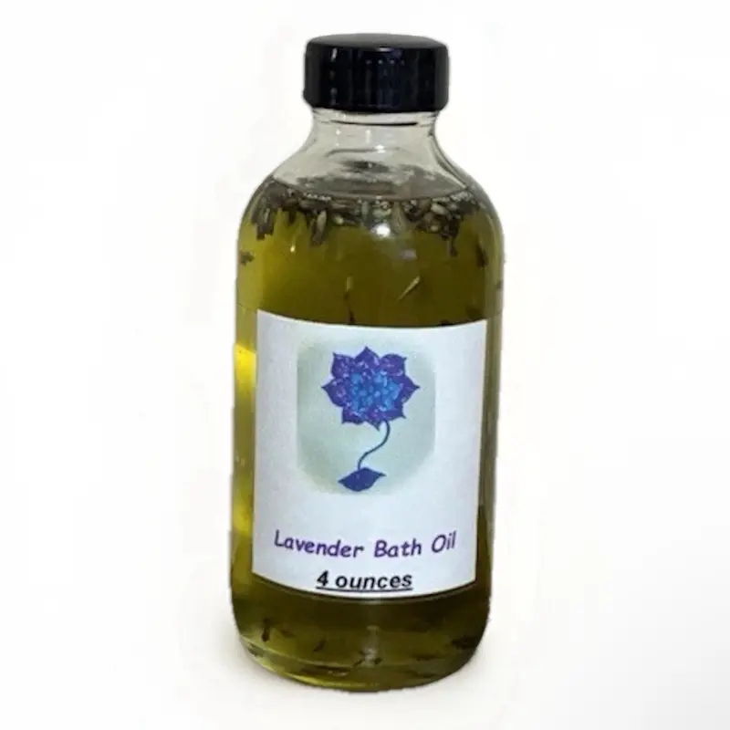 Lavender Bath Oil for Relaxation Relief Comfort Sleep Organic 4 Ounces