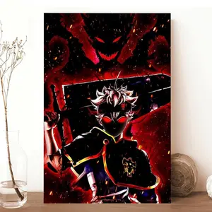 Asta Poster Japan Manga Poster,Anime Posters, Cool Cartoon Handsome Manga,Cool Black Aesthetic, Hippie Room Decor Wall Decoration Artistic