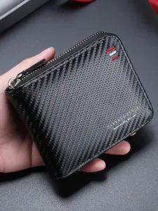 Men's New Multi-Card Slot Zipper Wallet, Business Fashion Wallet, Fashionable Short Design for Teens & Adults, Stylish Style Accessory