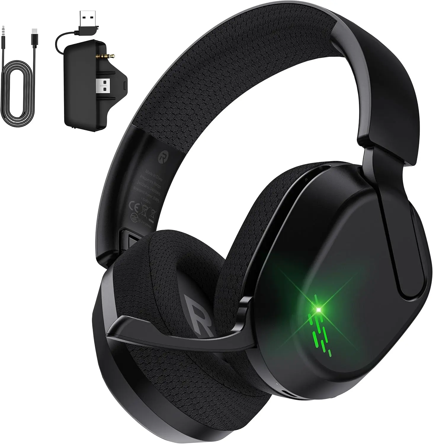 Wireless Gaming Headset for Xbox Series X/S, Xbox One, PS5 - Black | Flip-to-Mute Gaming Headphones with Mic, 70H Playtime, 20ms Low-latency Audio, Bluetooth 6.0, Foldable, 3D Surround Sound