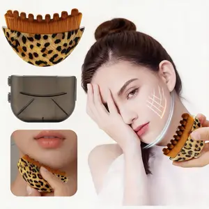 Soft Bristles Lymphatic Face Brush, Dry Brushing Massager for Contouring & Lymph Drainage, Gentle Facial Skincare Tool to Reduce Puffiness, Boost Circulation, for Daily Beauty Routine