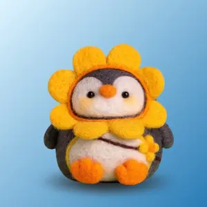 Sunflower – Beginner DIY Wool Felting Kit with Needles, Foam Pad & Tutorial