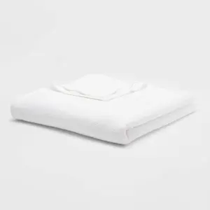 Threshold Throw Bed Blanket Oversized Cotton 108x92 Lightweight, White, King