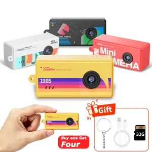 Compact Thumb Camera with 32GB SD card, Keychain Camera, Wearable Recorder, Portable Camera,Reviewing photos and videos, retro filter,Student Outdoor Sports Camera, Kids Video PocketCamera, Rechargeable