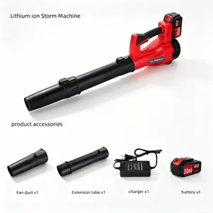 Cordless Leaf Blower with Extendable Tube, Rechargeable Lithium Blower for Yard Cleaning, Snow Removal & Car Drying, for Gardeners & Homeowners