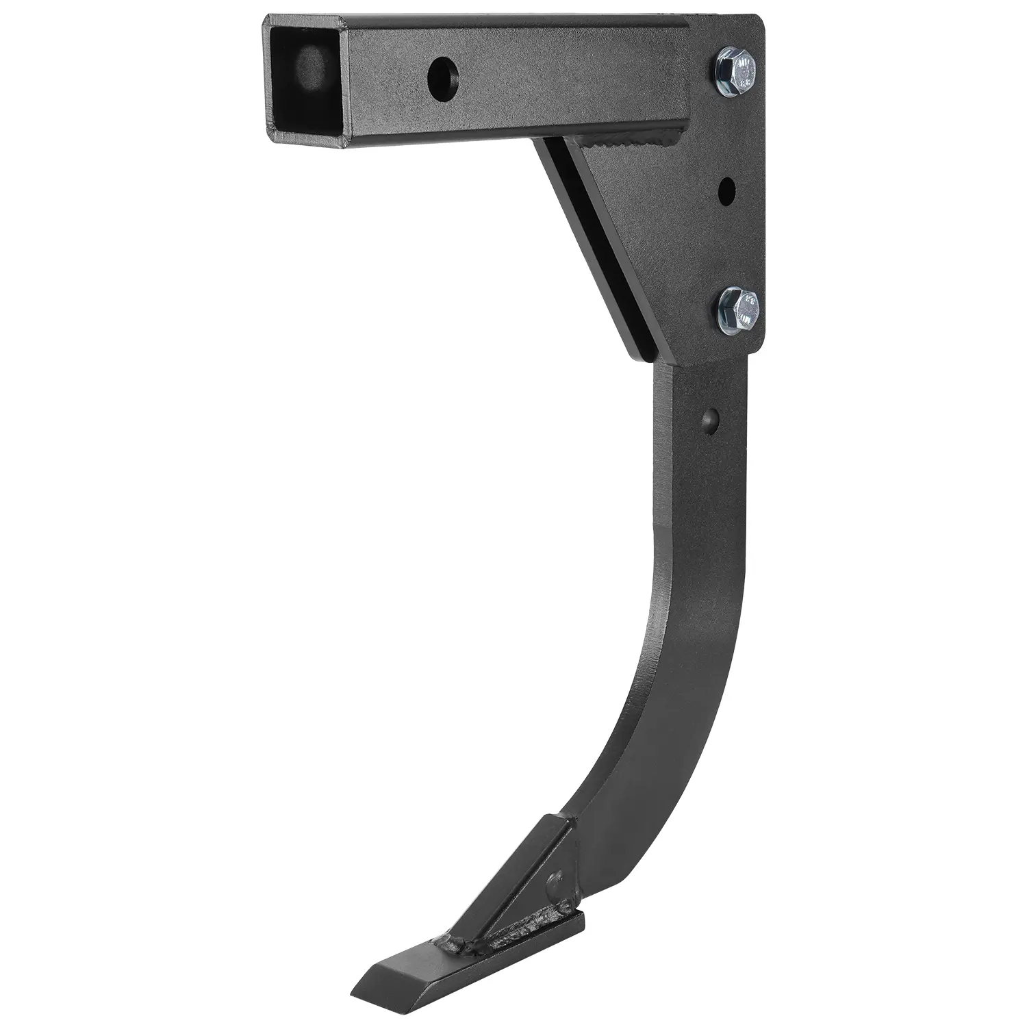 Upgraded Hitch Mounted Ripper for ATV/UTV/Tractor/Lawn Mower with 2 inch Receiver, Heavy Duty Steel Trencher Subsoiler Plow, 16" Ripper Shank with 4 Adjustable Holes in Depth