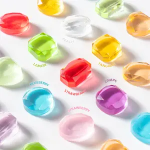 Viral Diamond Candy - Crystal Clear 2.82oz Jar Handcrafted Sweet Fruit Flavors & Healthy Isomalt Candy, Wedding Candy, Cake Decoration, Afternoon Tea & Gifts Hard Candy 80G per Jar