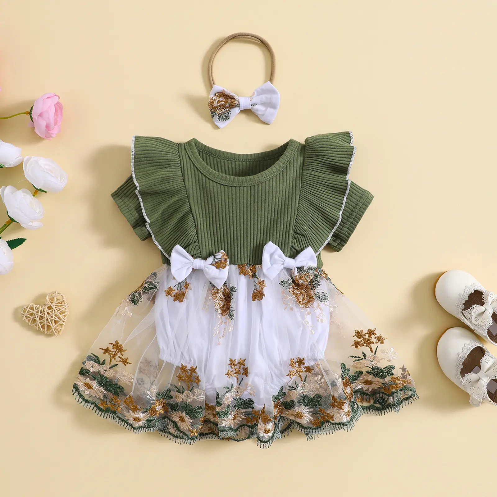 Newborn Baby Girl Ribbed Knit Romper Dress Embroidery Flower Lace Princess Birthday Party Mesh Tulle Dresses Infant Summer Outfits - TikTok Shop Newborn Baby Girl Ribbed Knit Romper Dress Embroidery Flower Lace Princess Birthday Party Mesh Tulle Dresses Infant Summer Outfits - TikTok Shop