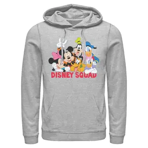Men's Mickey & Friends Disney Squad Group Shot Pull Over Hoodie