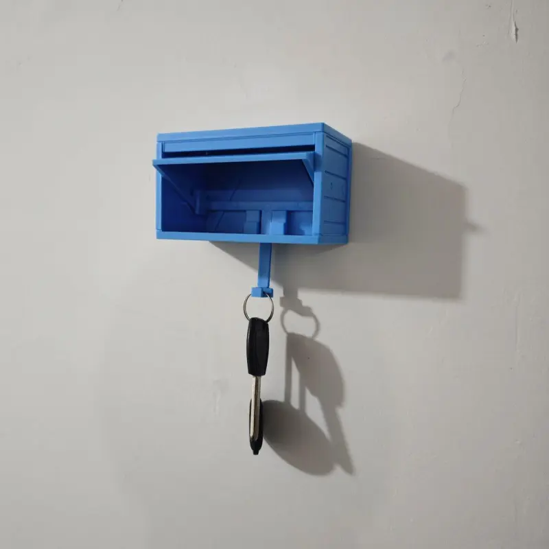 Car Garage Design Key Holder with Hook, Key Hanger Wall Mount, 1 Count Wall Mounted Key Organizer for Entryway Garage, Ideal Gift for Birthday, Holiday, Shelves
