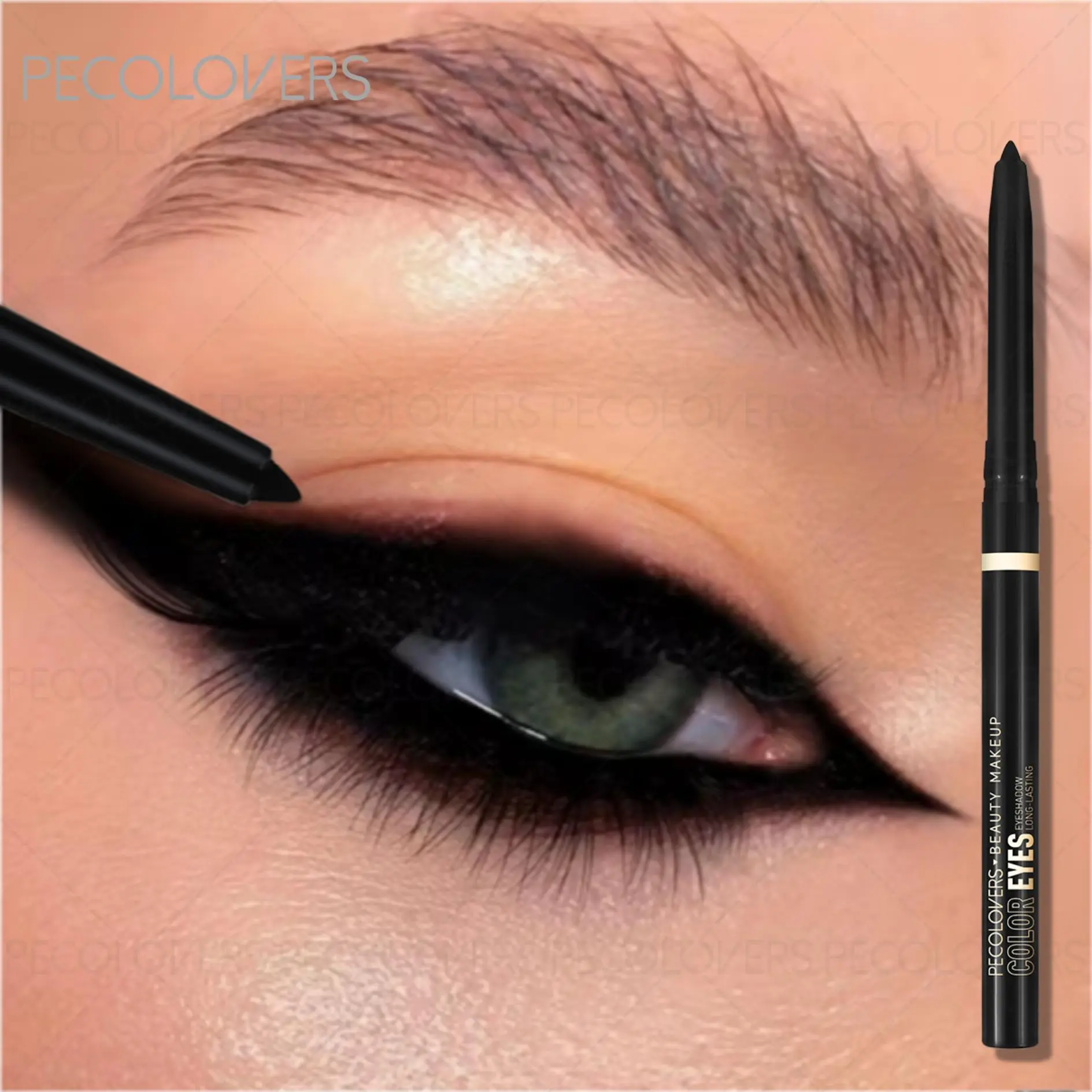 Long-Lasting Waterproof Eyeliner Gel Pen, Soft Easy-Wear Line for precise Winged eyeliner Looks, Enhance Eye Makeup, Beachproof Eyeliner