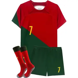 Soccer Jersey Uniform Set for  Women  Men Youth Boys Girls Training Kit Ages 3-13