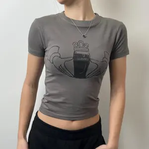 St Patrick's Day Claddagh Guinness Graphic Ladies Stretch T-shirt | Baby Tee Style