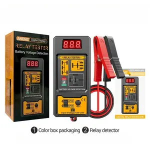 ANENG RT01 Digital Relay Detector, 11V-25V Universal Tester with Digital Display for Battery Voltage Detection, Alligator Clip for 4/5-Pin Automotive Relays, Car Battery Vehicle Testing