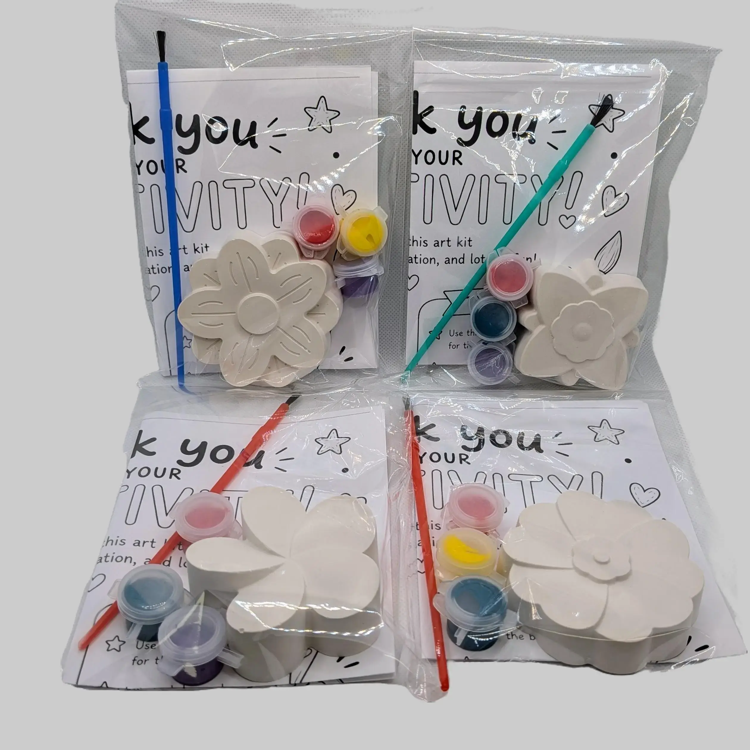 DIY Plaster Paint Kit | Paint Your Own Craft Kit | Kids & Family Activity | Includes Paint, Brush & Plaster Figure