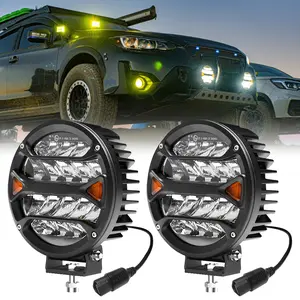 AUXITO 7in 24000LM 240W Offroad LED Driving Lights for Jeep Pickup SUV Truck Bar Bumper