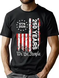 Vintage Faith Freedom 250 Years 1776-2026 Independence USA T-Shirt