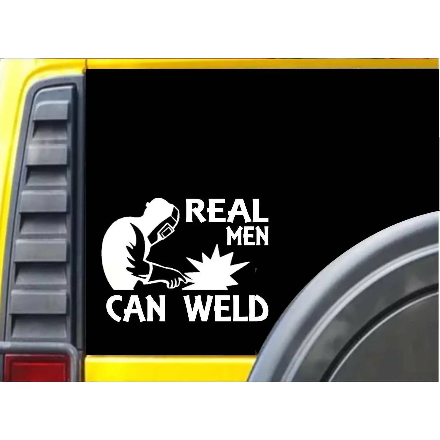 Real Men Can Weld K281 6 inch welding sticker welder decal