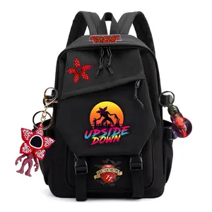 2026 New Stranger Things Cartoon Anime Backpack Unisex Backpack School Bag Large Capacity Backpack Computer Bag