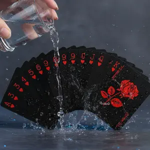 Waterproof Playing Cards PVC Deck Poker Cards Durable Washable Unique Pattern for Party Game Magic