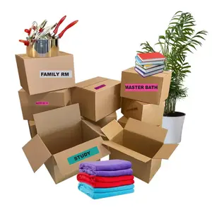 UBMOVE Multi-Colored Moving Labels 140 Adhesive Stickers for Household Condo Apartment Moving Supplies Organize Box Contents by Room