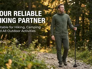 Adjustable Collapsible Cane - Compact Fold, Lightweight Aluminum Walking Stick, Non-Slip Rubber Base Healthcare Equipment for Travel