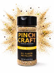 Lemon Pepper Seasoning 6 oz – Premium Citrus Pepper Blend – No Fillers, No MSG | Pinch Craft