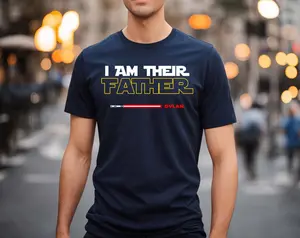 Personalized I Am Their Father Shirt, Custom Kids Name Shirt, Light Sabers For Dad Shirt, Happy Father's Day Shirt, Funny Dad Life Shirt
