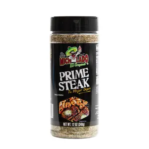 SR. MICHELADO PRIME STEAK Seasoning - Sr. Michelado - Bottle Spice Flavor Powder Seasoning with Natural Beef Flavor 12 oz