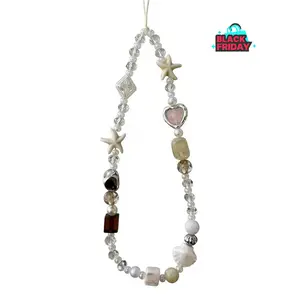 Phone Charm Beaded Wrist Strap, Beaded Camera Wrist Strap Cute Digital Camera Charm Lanyard Phone Charms Strap Beaded Camera Chain for Phone Bag Keychain, Valentine's Day Gifts,New Year Gifts