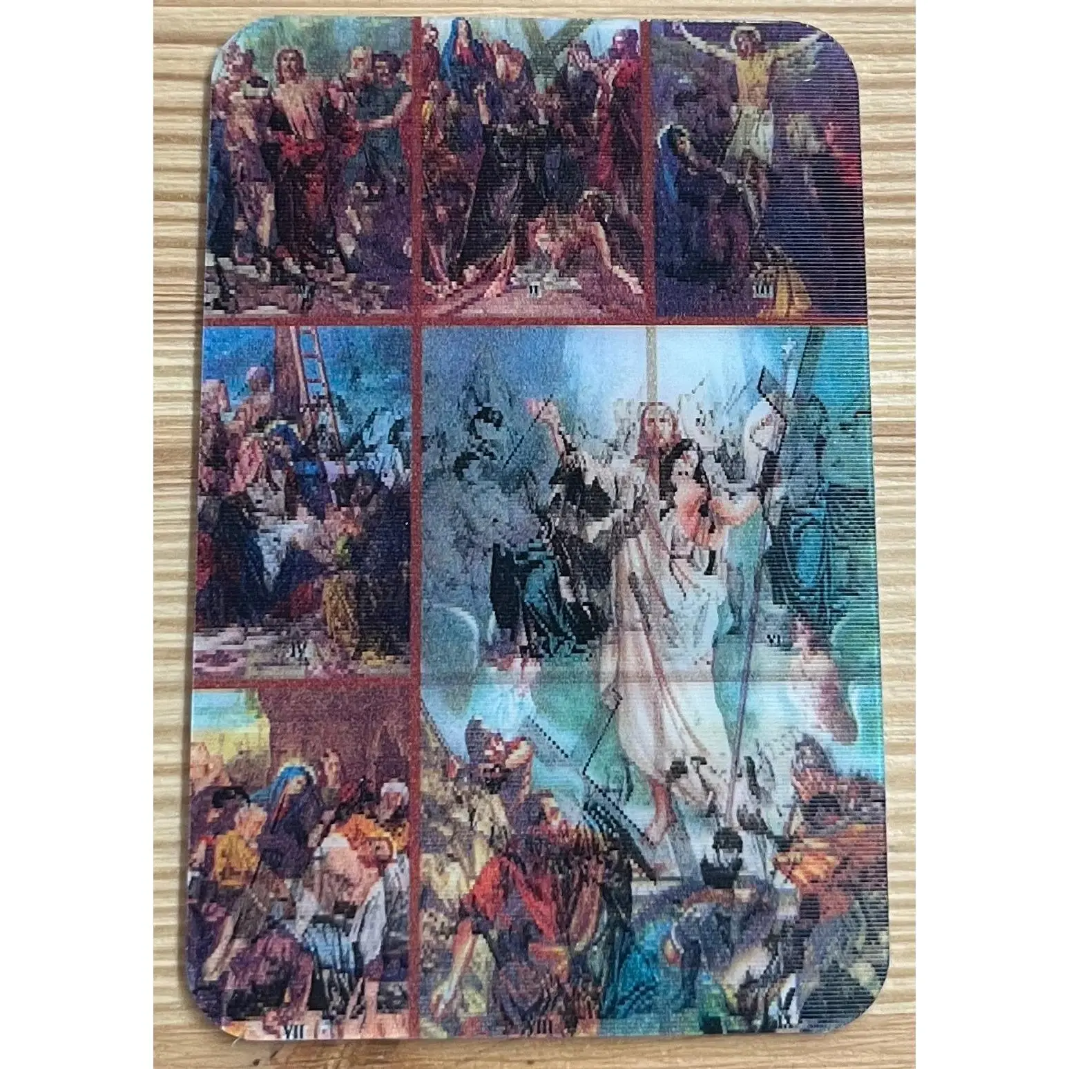 3D Holographic Prayer Card – 14 Stations of the Cross