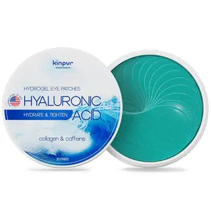 60 PCS Under Eye Patches with Collagen, Caffeine & Hyaluronic Acid - Blue Eye Masks Made to Depuff, Hydrate, Reduce Dark Circles & Eye Bags, Smooth Fine Lines – Premium Facial Skincare