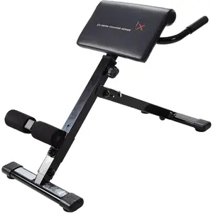 X Adjustable Ab, , and Core Strength Exercise, Sit-Up Fitness Hyperextension Weight Bench for At- Workouts