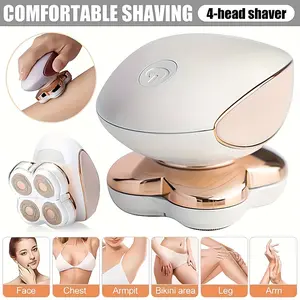 4. Electric Women's Hair Remover | Portable, handheld hair removal device with a compact design, suitable for the face, arms, legs, underarms, and bikini area. USB rechargeable, ideal for home and travel use.