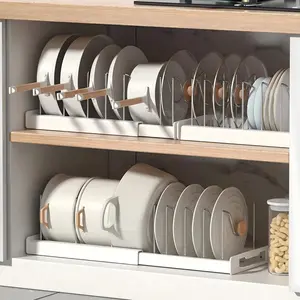 Expandable Pot and Pan Organizer Rack