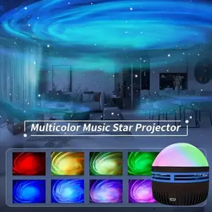 Galaxy Vortex Projection Bedroom Desk Lamp, Multi Color Night Light for Room Decoration, with Remote Control, Perfect for Gift, Camping, and Wedding Environments