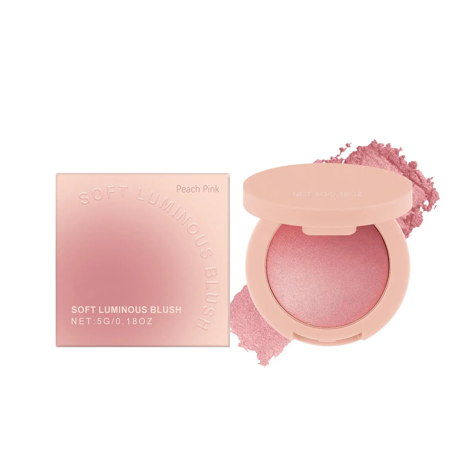 Seamless Glow Velvet Blush Mud & Soft Luminous Powder Blush | Buildable Shimmer Cheek Color Makeup Blend