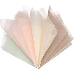 152 Sheet Korean Cotton Wrapping Flower Paper - Floral Wrapping Paper  Bouquet Wrapping Paper Apply to  Packaging(11.8x11.8inches, Beige+Nude++Green)