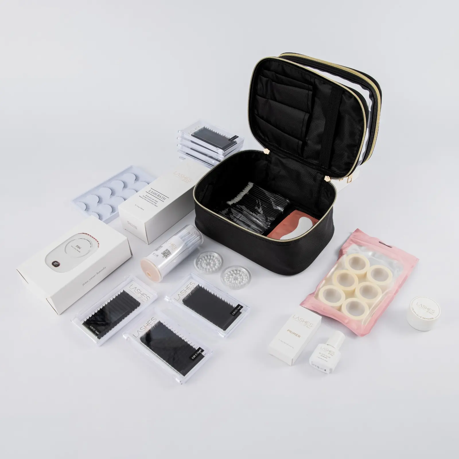 Professional Eyelash Extension Kit | Complete Set with Tools, Lashes & Accessories for Beginners & Pros