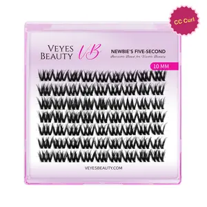 VEYESBEAUTY VB-Muse Single Length Cluster Lash  Invisible Band Wispy Lightweight Softness Weightless Makeup Eyelash Extensions