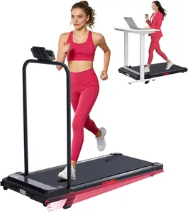 OMNIRA Walking Pad with Handle Bar and Incline, 3.0HP Under Desk Treadmill for Home Small Space, 0.6-7.6MPH Portable Walking Pad Treadmill with Handles, 350LBS, 2026 Upgrade
