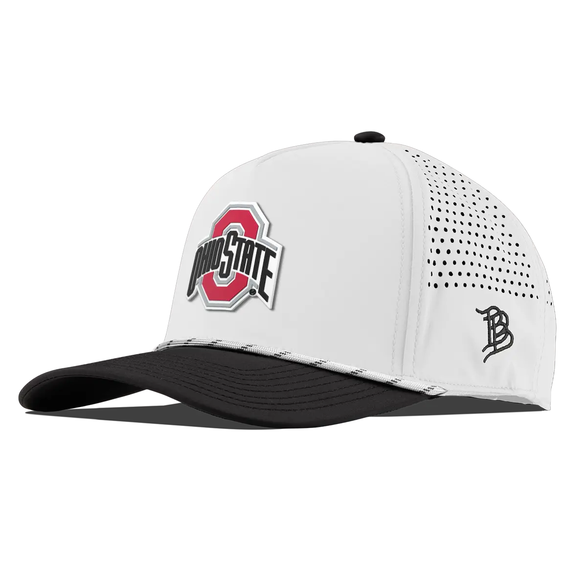 Unisex Ohio State University Graphic Baseball Cap - Curved 5-Panel, Casual, 1-Size, PVC Patch, Hardware Rope for Ropes & Chains Applications