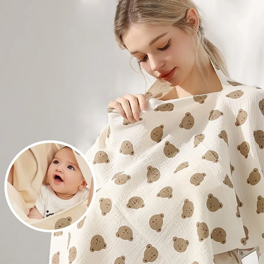 Baby Nursing Cover, Soft Breathable Fabric, Portable Multifunctional Privacy Blanket, Ideal for Outdoor Use, Mummy, Mommy Essentials