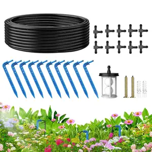 【Accessories Only, No Solar Panel】DIY Drip Irrigation System Parts for Potted Plants, Balcony & Garden