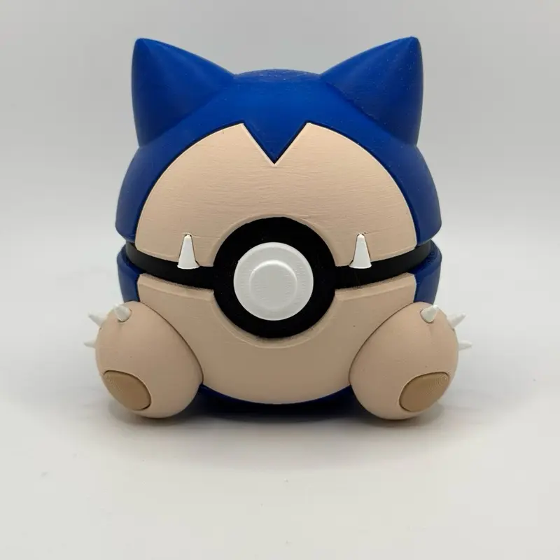 Snorlax Themed Pokeball Decorative Figurine - Multi-Size Display Item for Collectors, Enthusiasts, Boasting Enhanced Visual Appeal