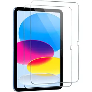 Screen Protector for iPad A16 2025 11th/10th 2022 Generation (11-inch/10.9) 9H Tempered Glass [ ID &  Pencil Compatible]  Clear Case Friendly[2 Pack]