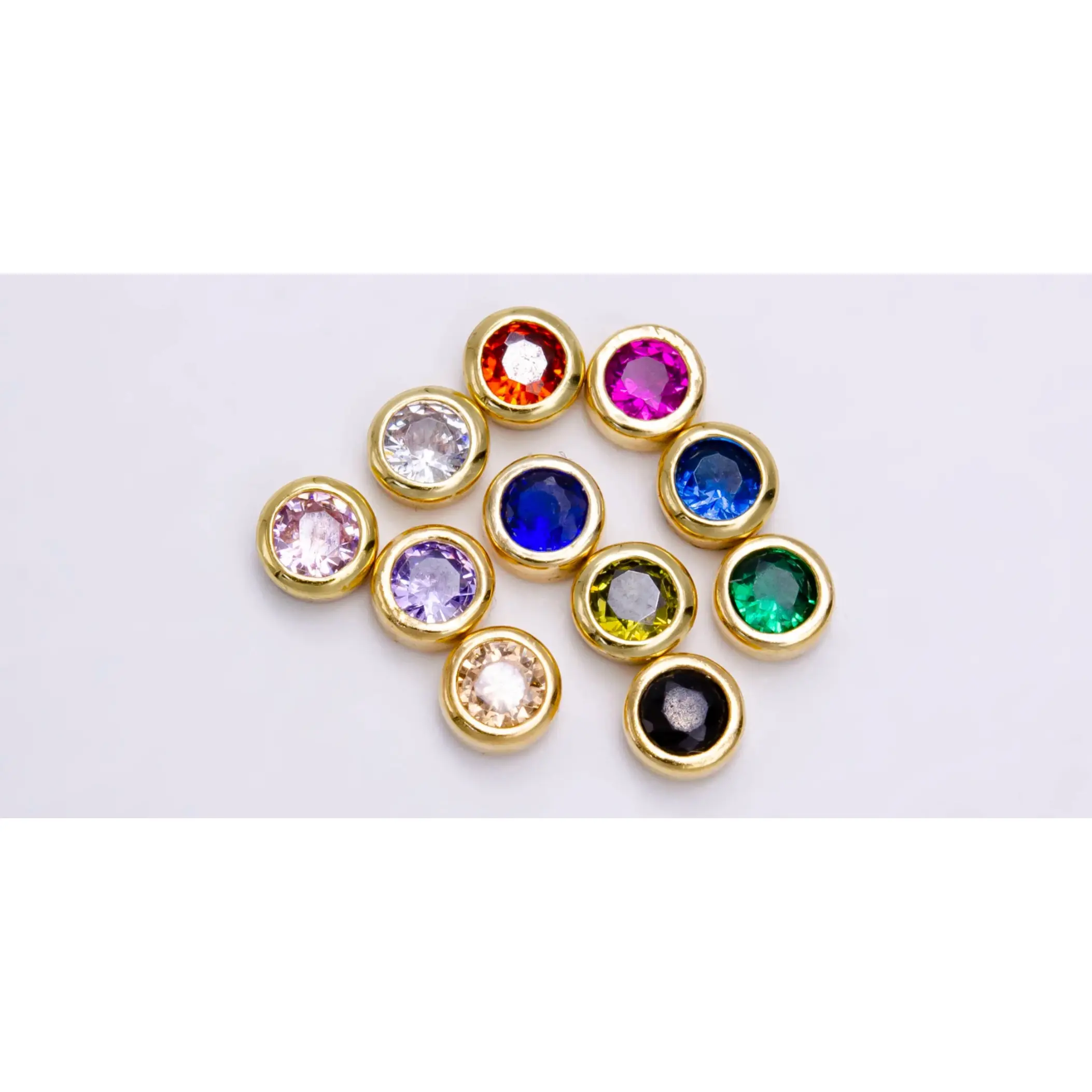 Customized Floating Gold Heart Locket- Birthstones