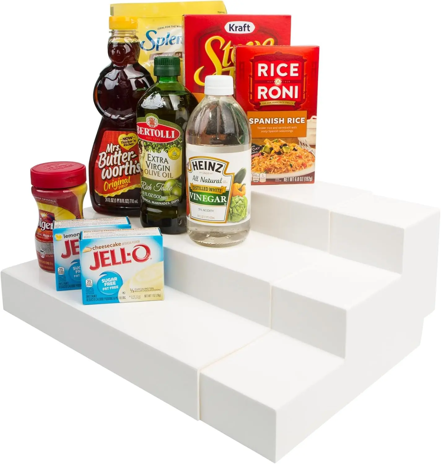 Dial Industries 3 Tier Adjustable Canned Goods Shelves for Kitchen Cabinet and Pantry Organization, Mega