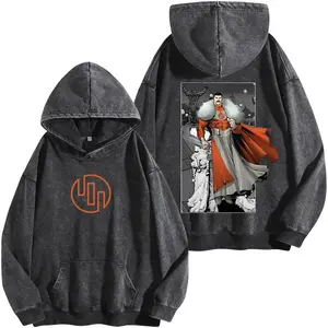 Superstyle Grand Regent of the Viltrumites "Thragg" Invincible War Washed Hoodie Comic Double Printed Oversize Lightweight Acid Washed Tee TV Series Graphic T-Shirt